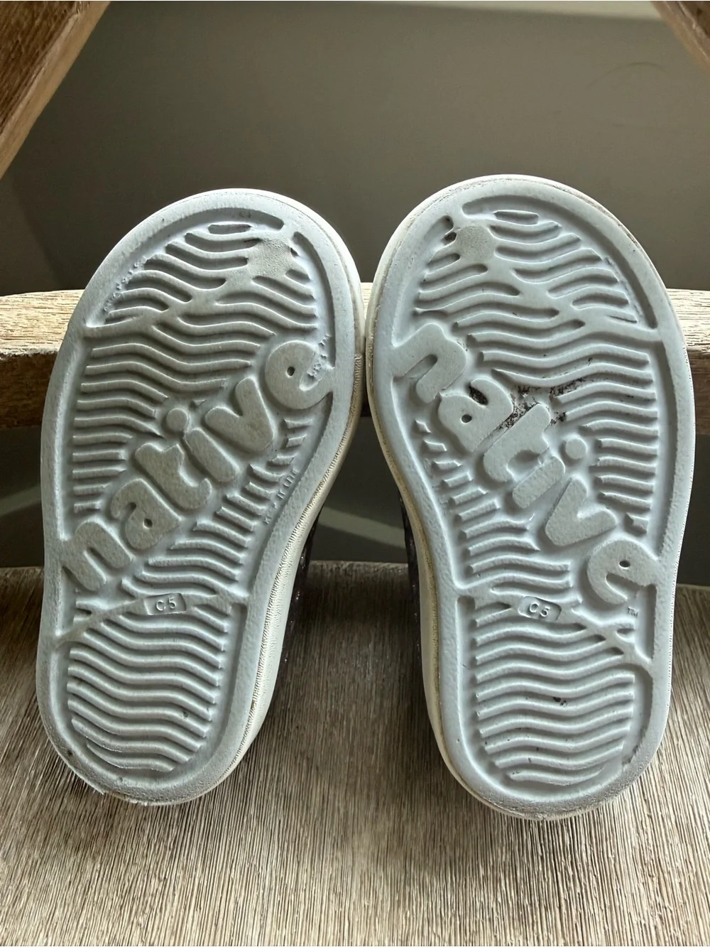 Native Jefferson Bling Sandal Shoes Metal Bling waterproof toddler girl sz C5
